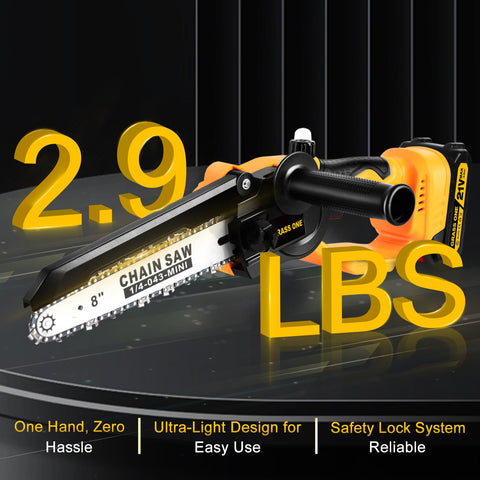Grass One secure chain guard for safe transport and storage.