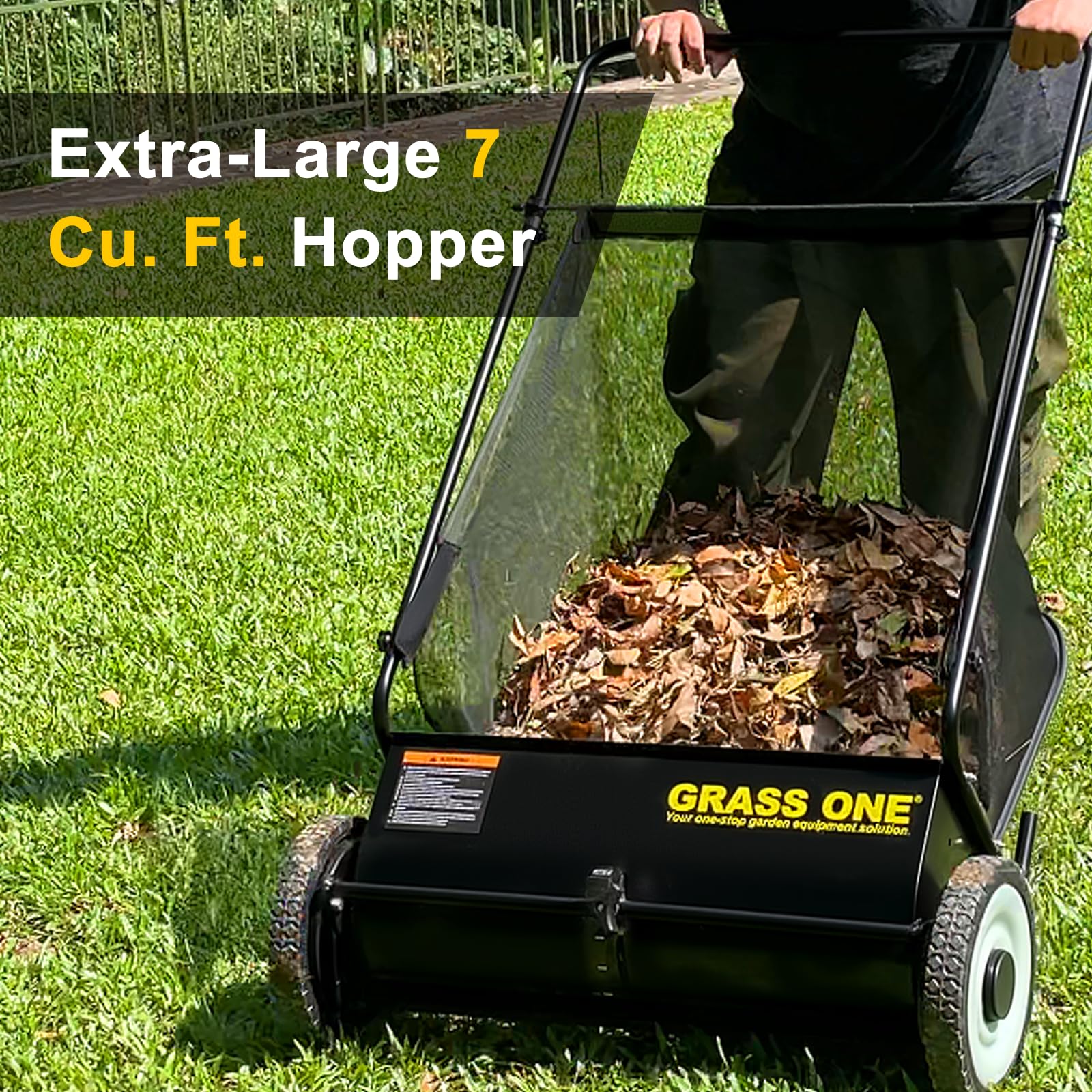 Grass One reinforced frame emphasizes sturdy metal construction for durability.