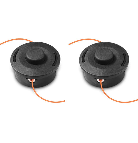 Grasscape 2-pack 25-2 trimmer head ready for rapid replacement on compatible trimmers.
