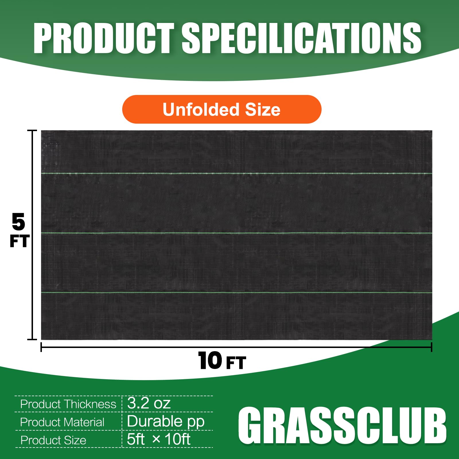 GRASSCLUB landscape fabric demonstrates easy installation for quick garden coverage