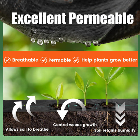 GRASSCLUB multipurpose weed barrier ideal for beds, lawns, and garden edges