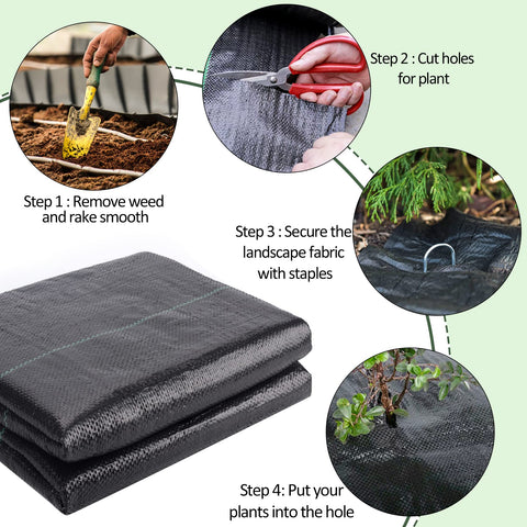 GRASSCLUB patio lawn fabric creates neat, weed-free spaces