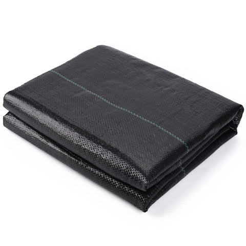 GRASSCLUB weed barrier fabric 4ft x 50ft laid for weed suppression and soil protection