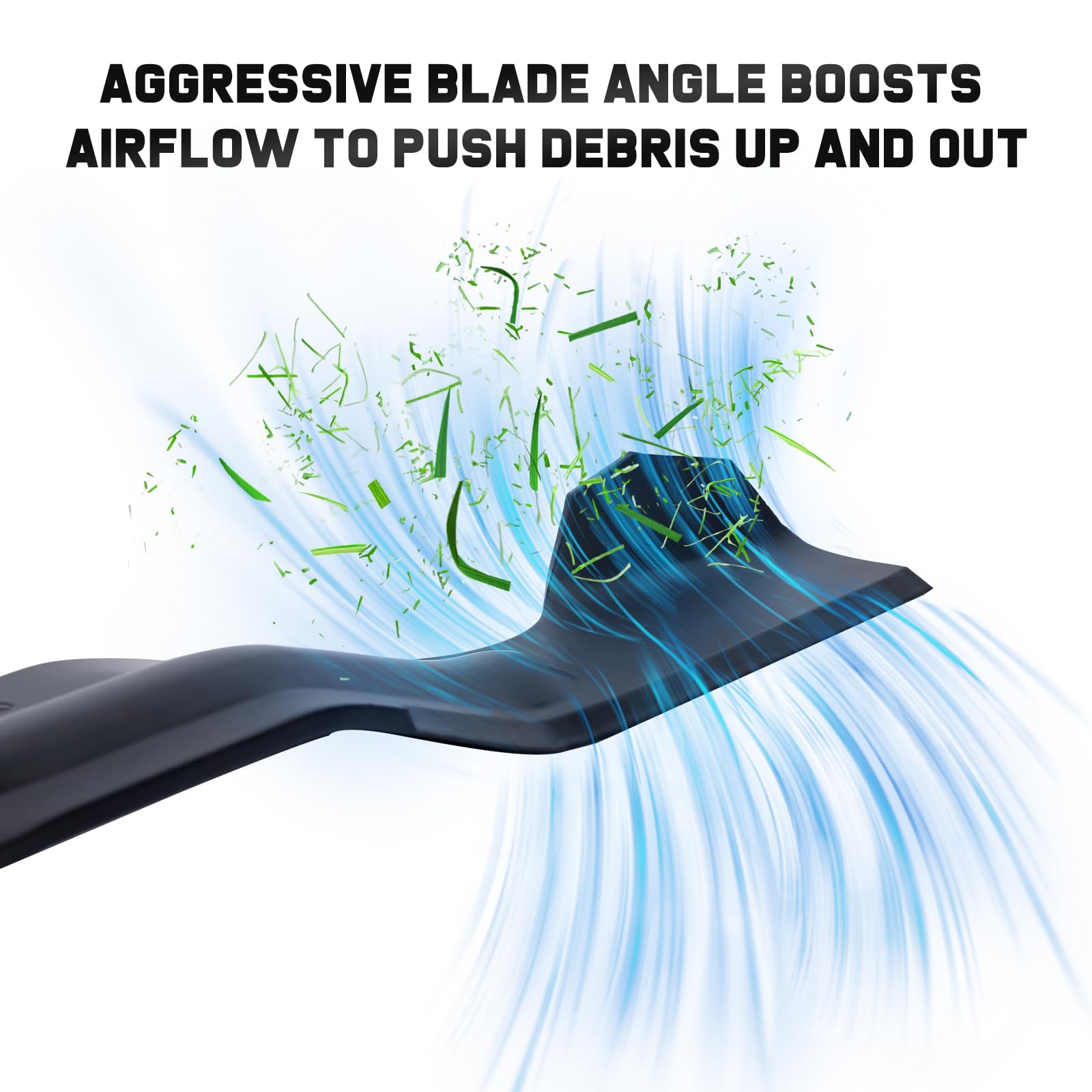 Grasscool 2-in-1 blade visual shows bagging and side discharge versatility