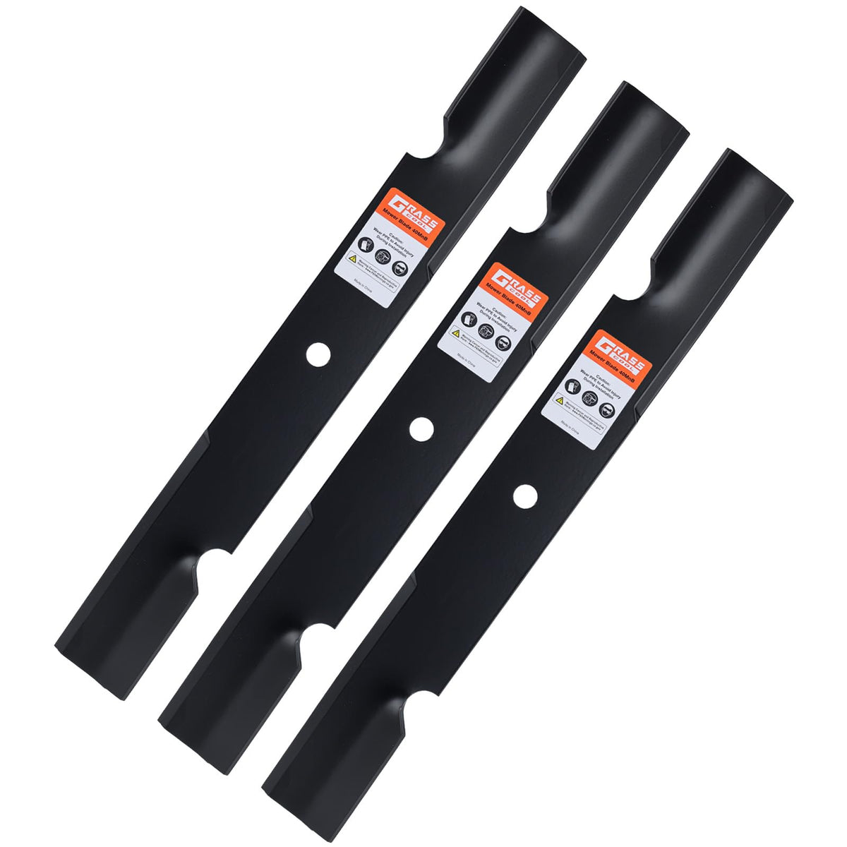 Grasscool 21-inch high lift blade close-up for cleaner cuts and faster clipping.