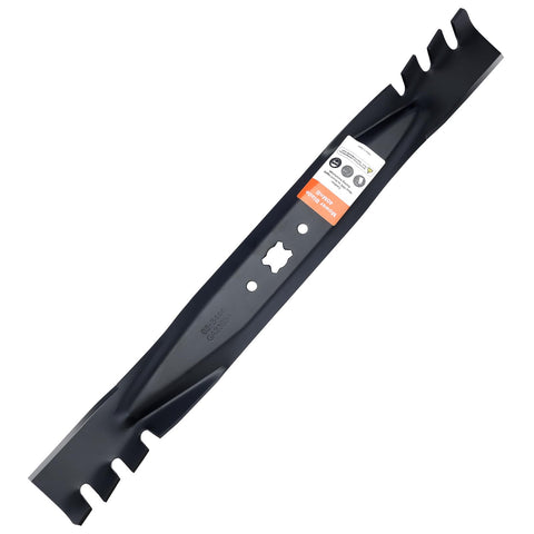 Grasscool 21-inch mulching blade installed on a mower for even clippings