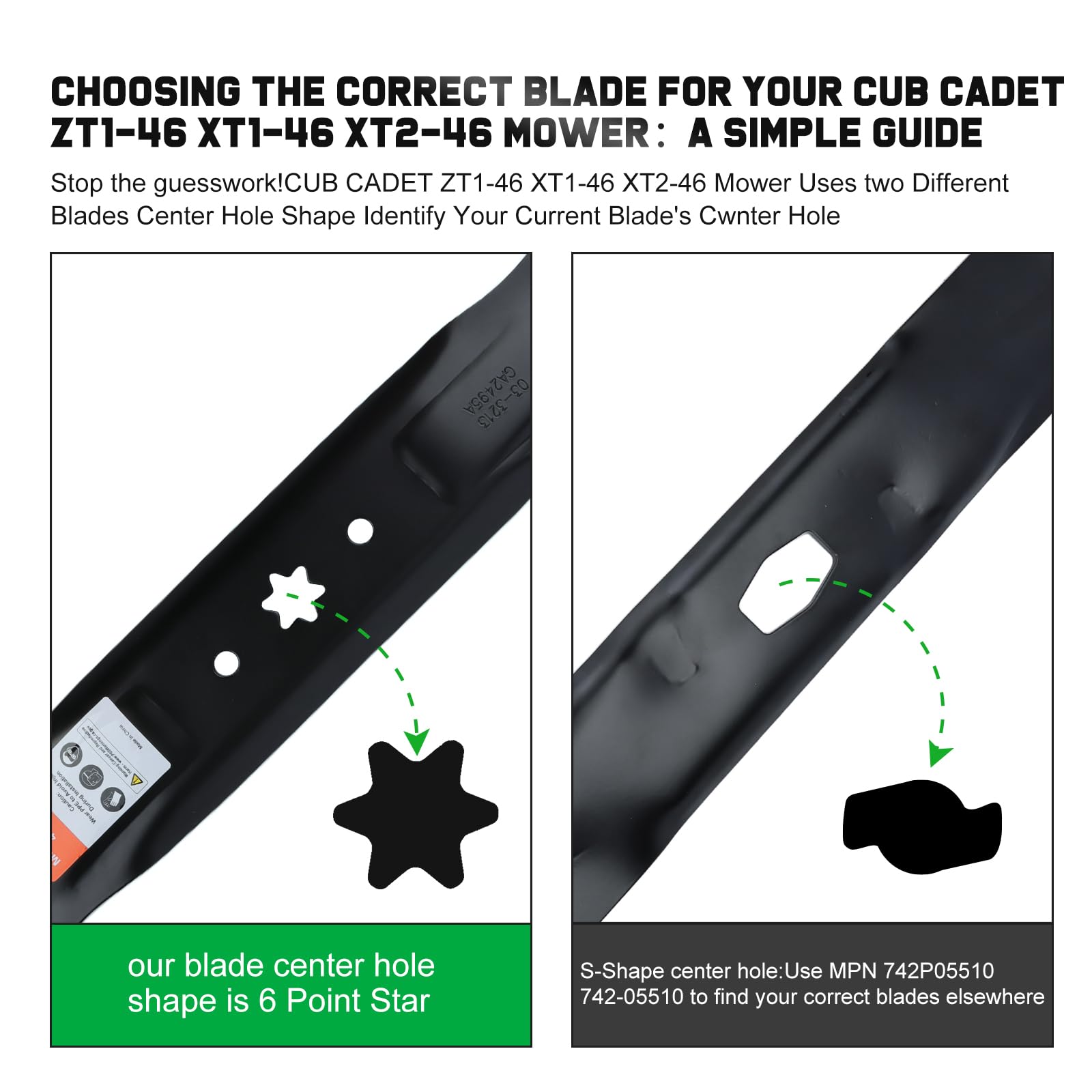 Grasscool 2-in-1 high-lift blade for bagging and side discharge.