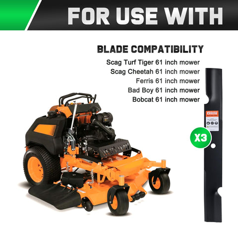 Grasscool 3-pack blades ready for quick replacement and consistent mowing performance.