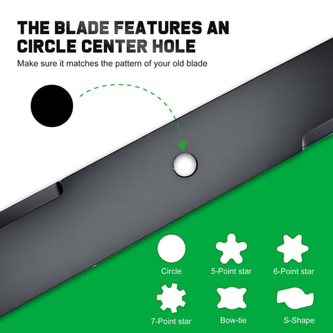 Grasscool 60-inch deck-fit blade aligns precisely with your mower