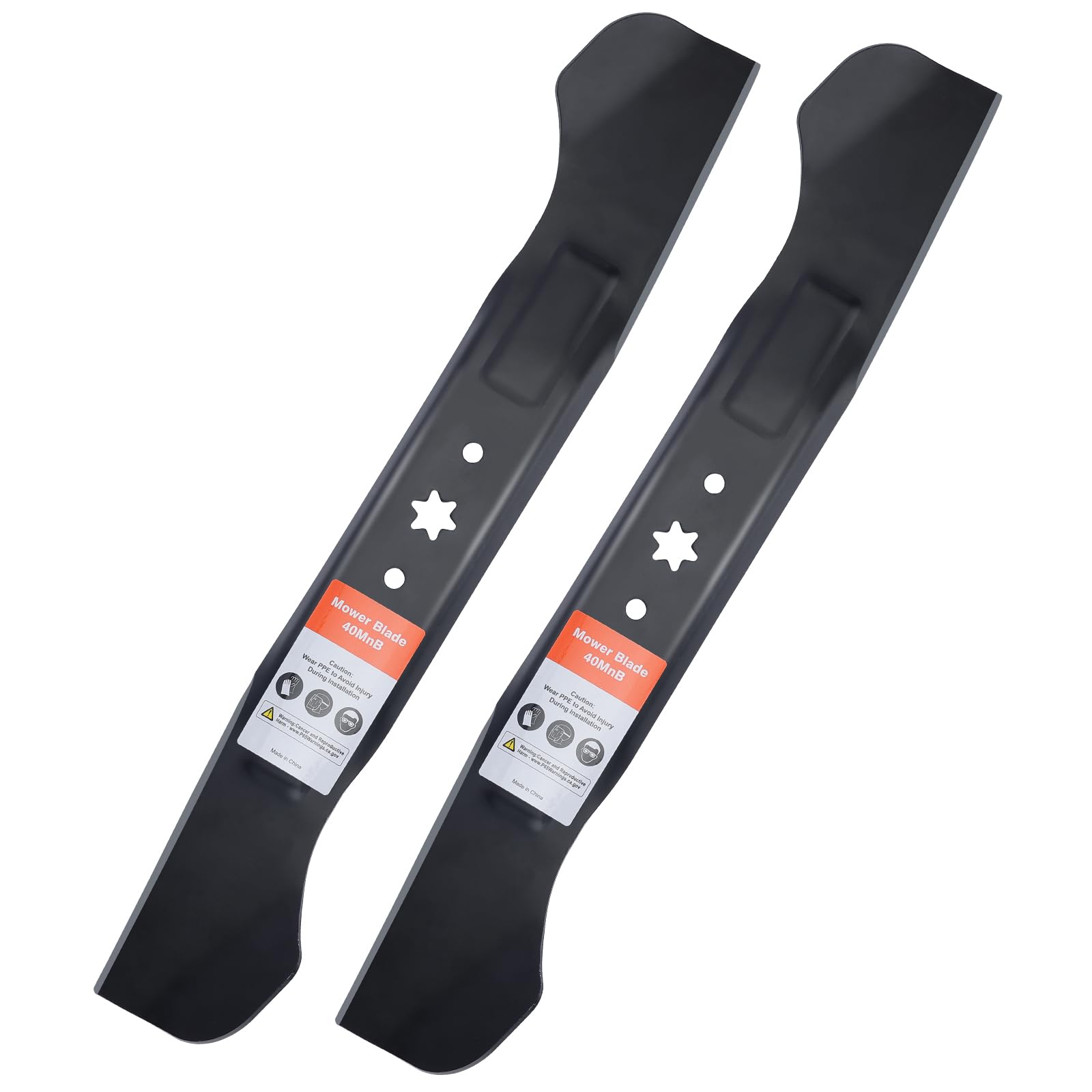 Grasscool 942-04244A blade with six-point star mounting for Cub Cadet mowers.