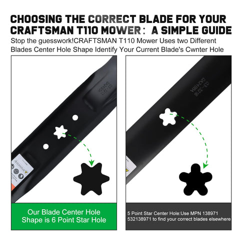 Grasscool 942-04308 blades high-lift edge close-up for strong airflow