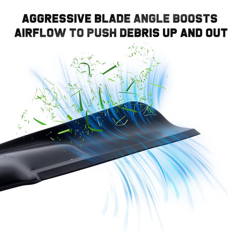Grasscool 942-04308 blades tackling tough mowing tasks in real-use scenario