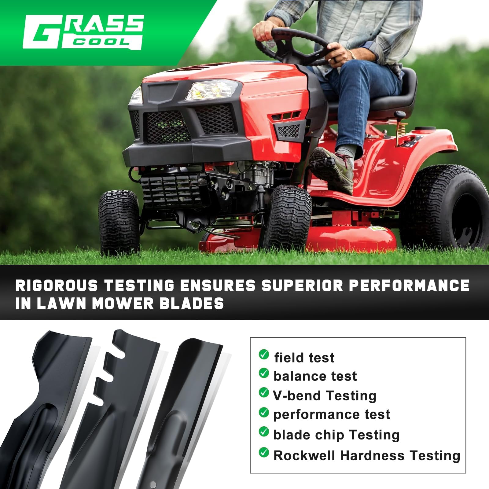 Grasscool 942-04308X ideal for clearing overgrowth and rugged terrain applications.