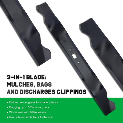 Grasscool packaging and installation pack illustrating easy setup for 21-inch decks.
