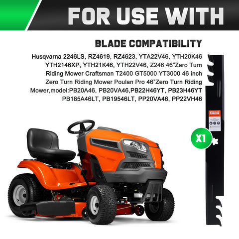 Grasscool 403107-compatible blade for Husqvarna deck compatibility and easy installation.