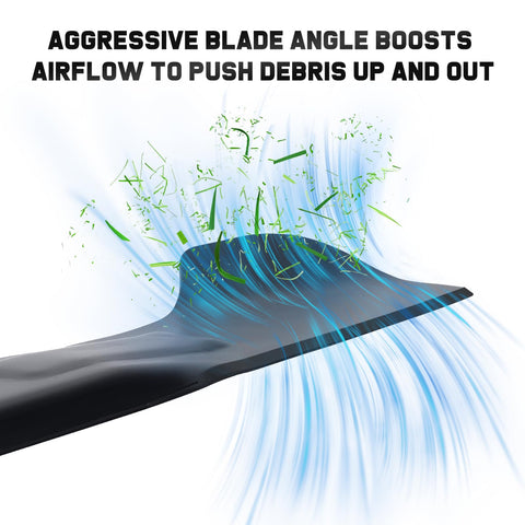 Grasscool blade length 23-1/4 inches for full deck coverage.