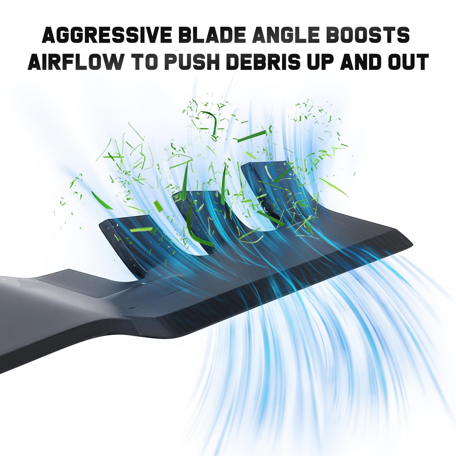 63.5 mm blade width for stable cutting and clog-free operation