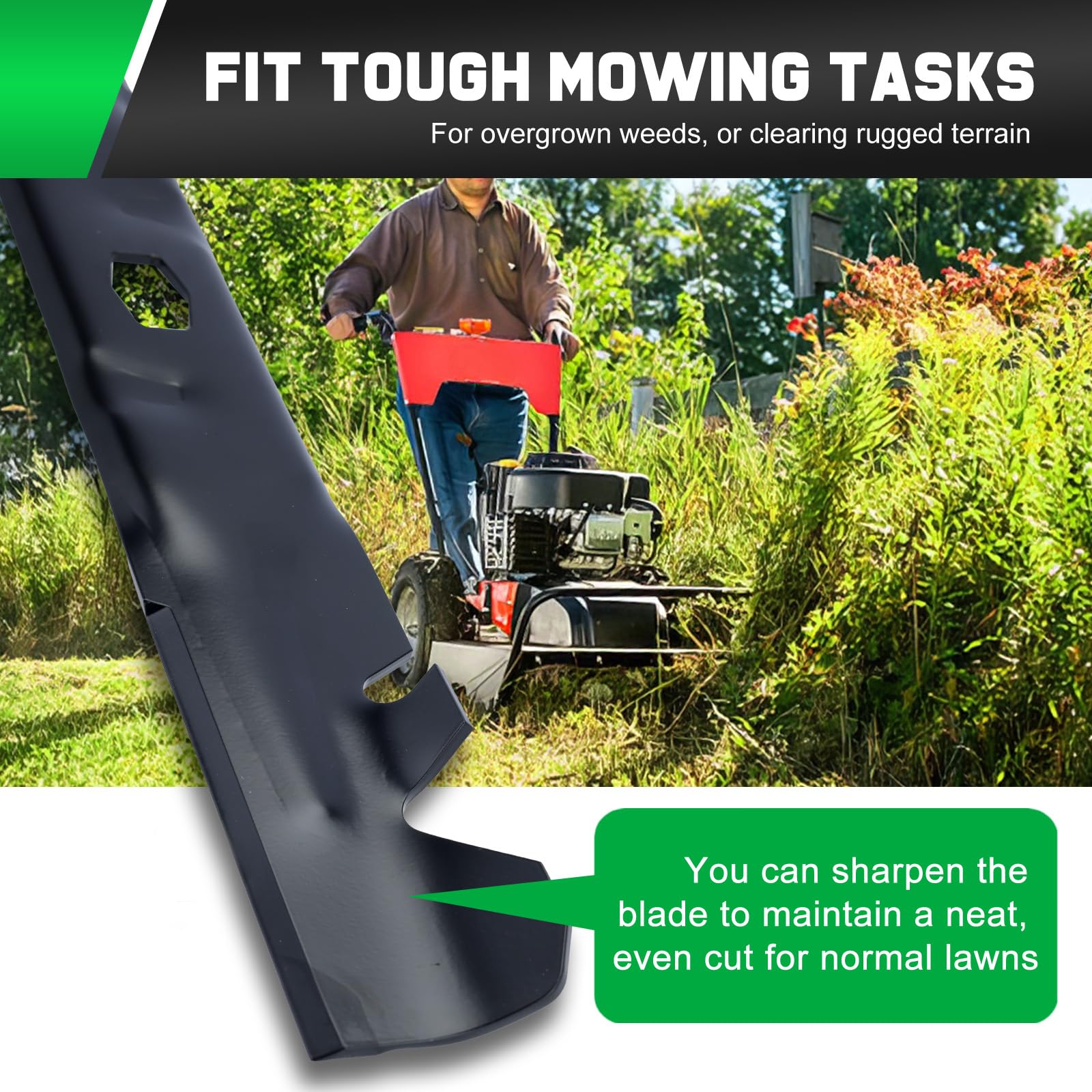 Grasscool Craftsman Z5450/Z5400 46-inch blade for mulching and bagging.
