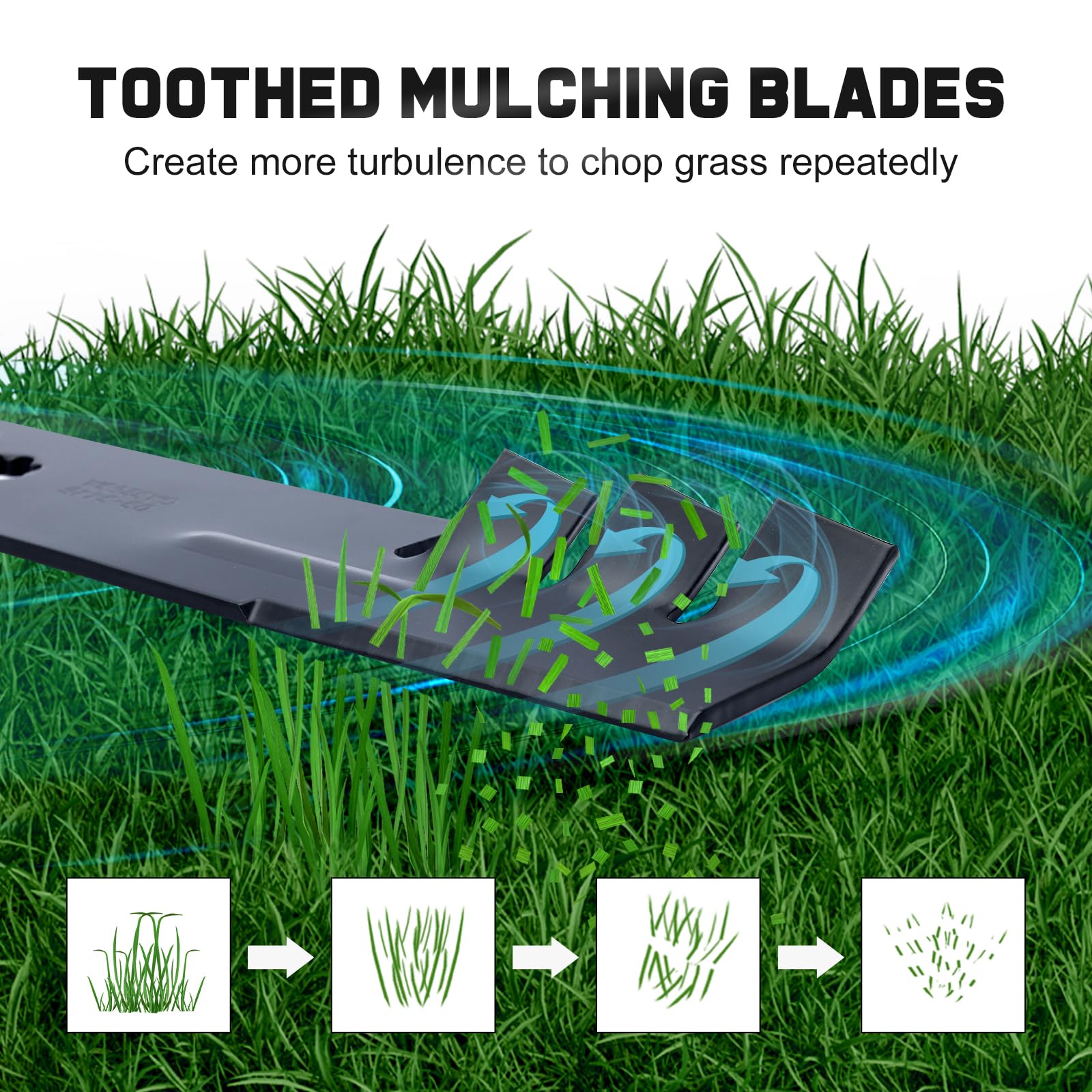 Grasscool D140 blades LA130 deck compatibility illustration
