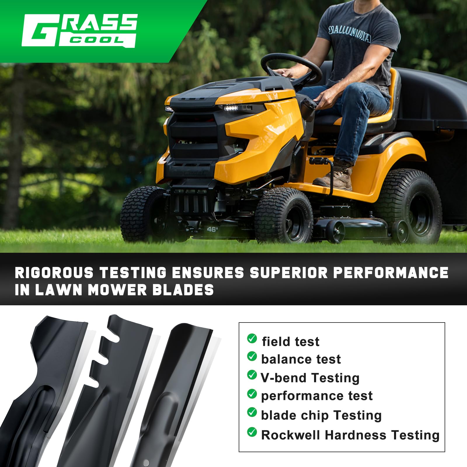 Grasscool easy install guide image for blade replacement