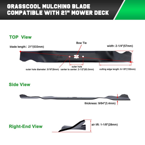 Grasscool high-lift design boosts bagging capacity and yard cleanup efficiency.