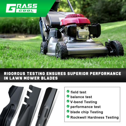 Grasscool HRR2169VKA durable-steel-construction stands up to regular mowing.