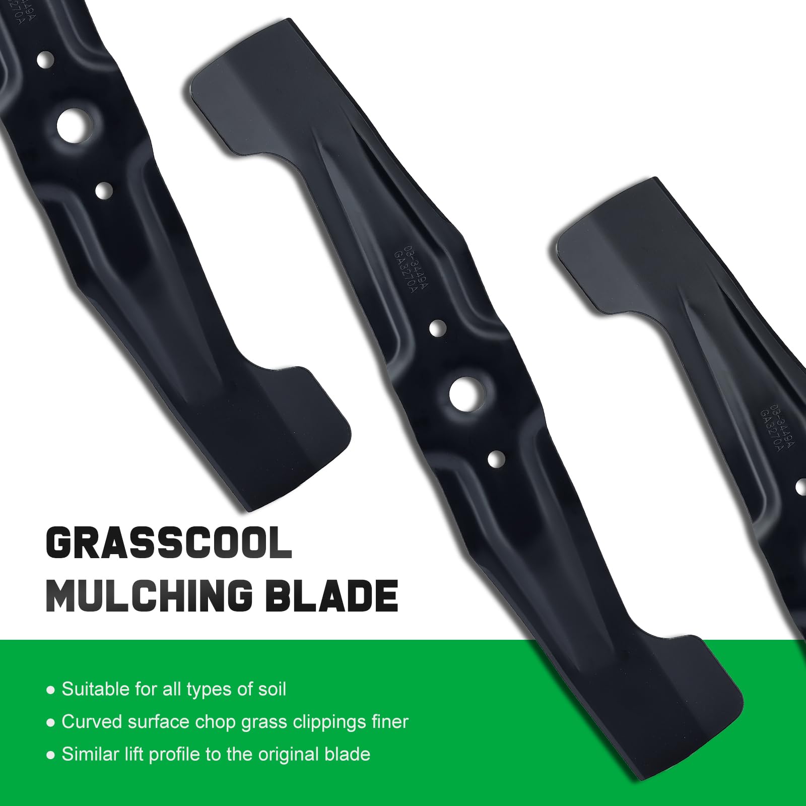 Grasscool HRR2169VKA lower blade delivers even mulch for a cleaner finish.