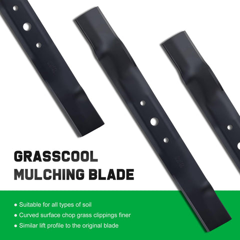 Grasscool L111 blade undergoing balance and hardness tests for consistency.