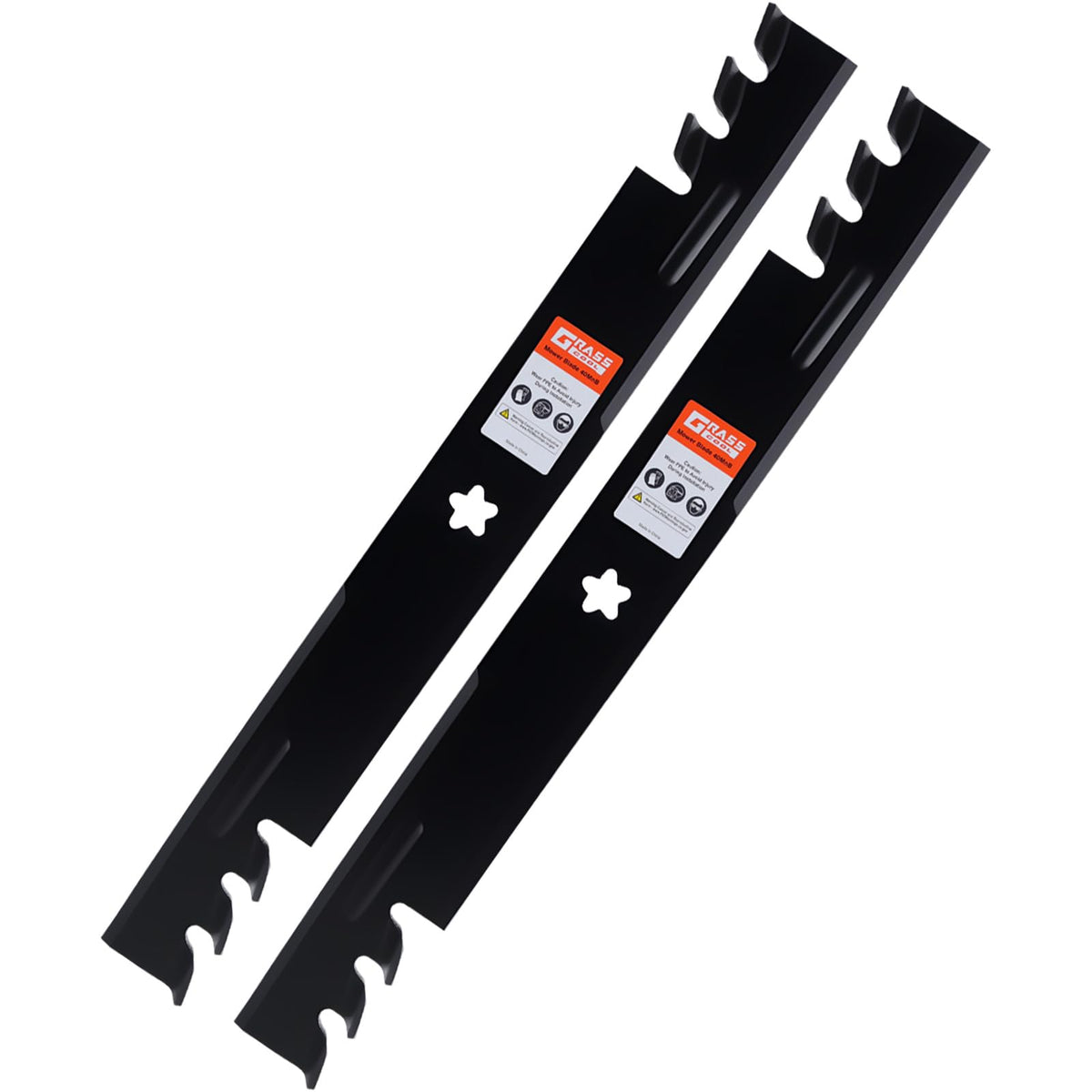 Grasscool mulching blade with high-lift design for 46-inch mowers.