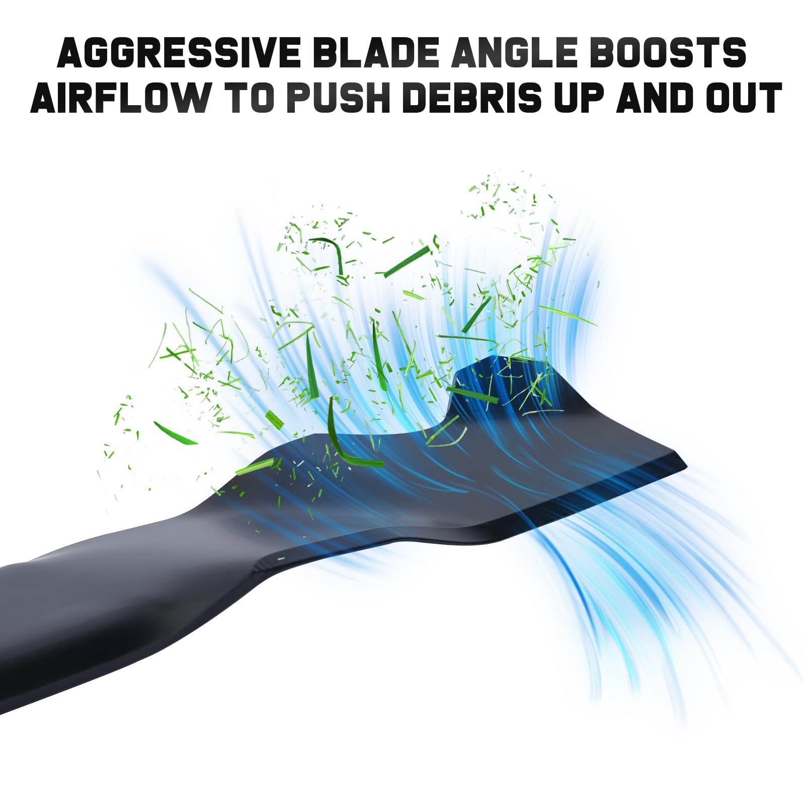 Grasscool strong airflow reduces grass clogs for smoother mowing.