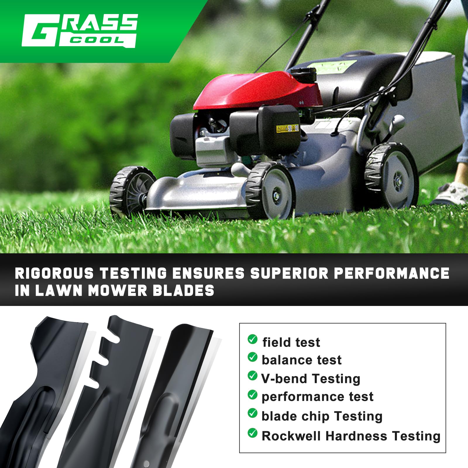 Grasscool blade coating note for rust protection during install
