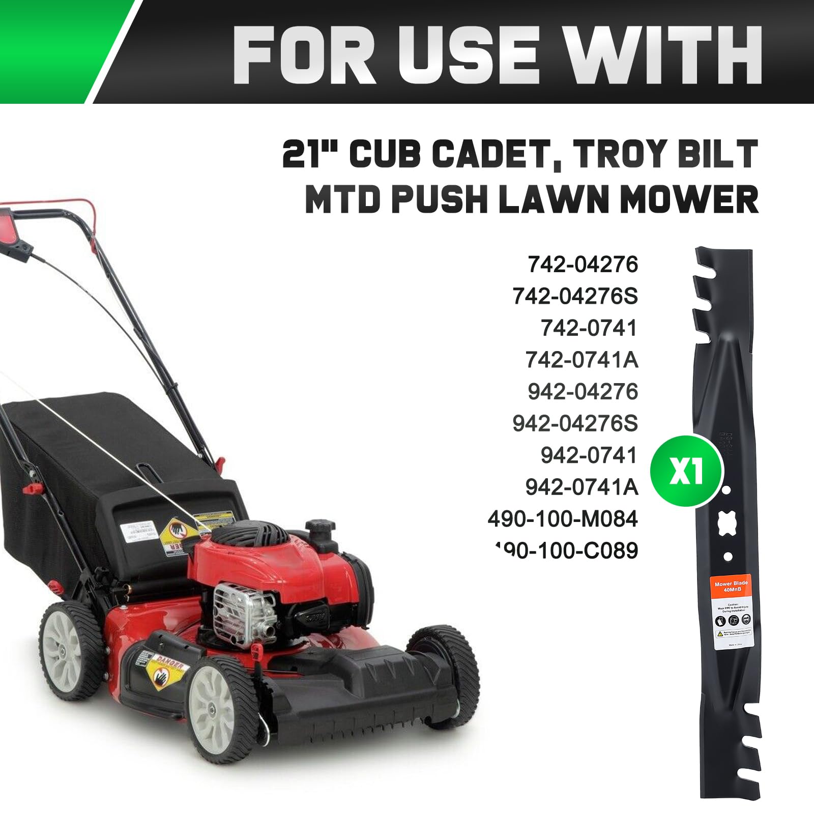 Grasscool replacement blade installation showing quick-fit design