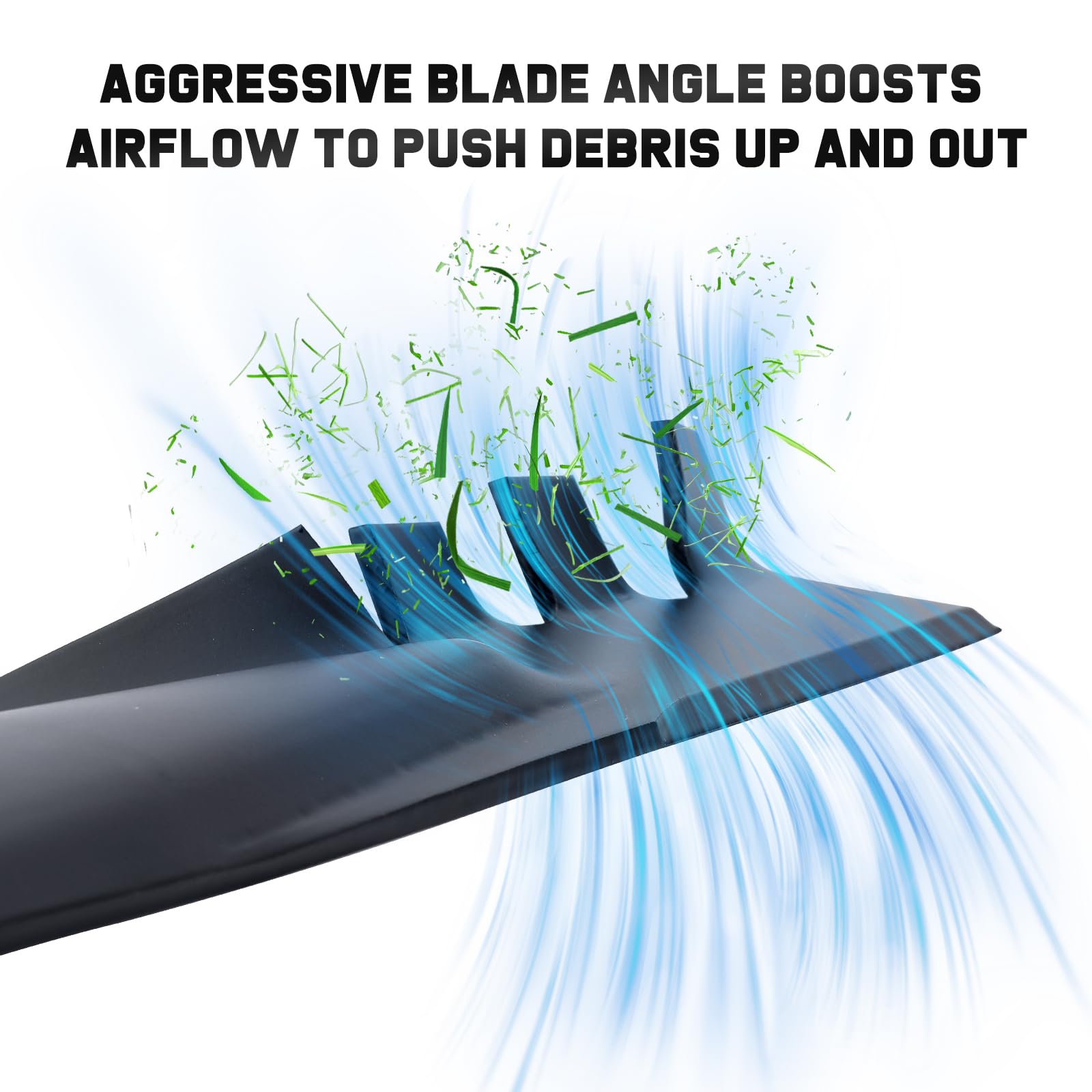 Grasscool rust-protection edge paint on blade edges during handling