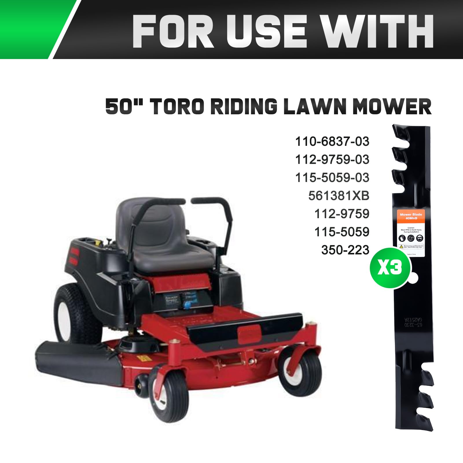 Grasscool SS5000 blade-edge close-up showing sharp edge for precise mowing.