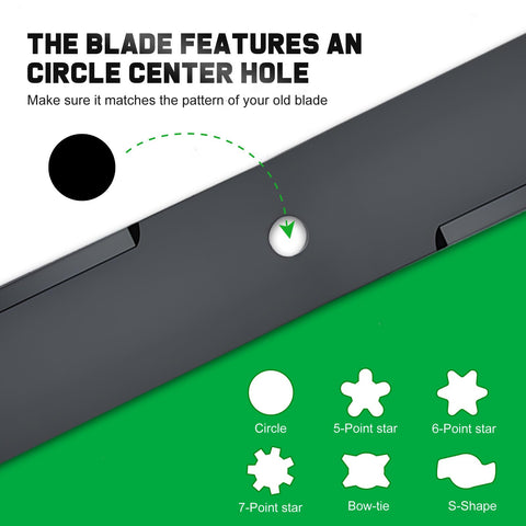 Grasscool 0-204 inch blade thickness detail showcasing durability.