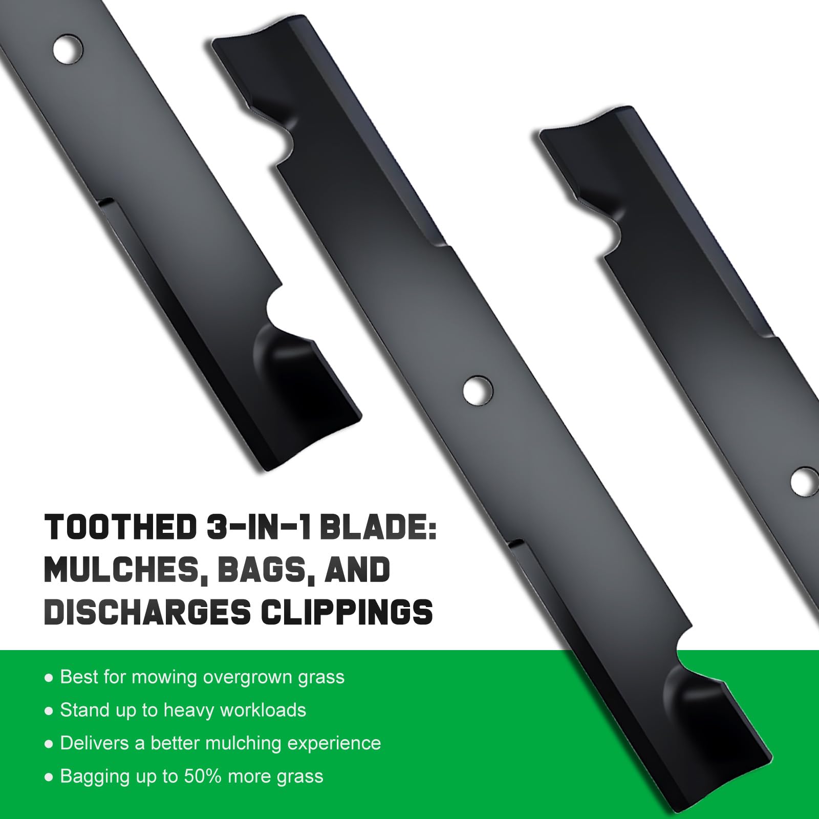 Grasscool three-blade-pack for quick replacement and even cuts