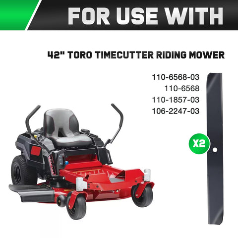 Grasscool Timecutter center-hole pattern fits 5/8-inch spindles for quick installation.