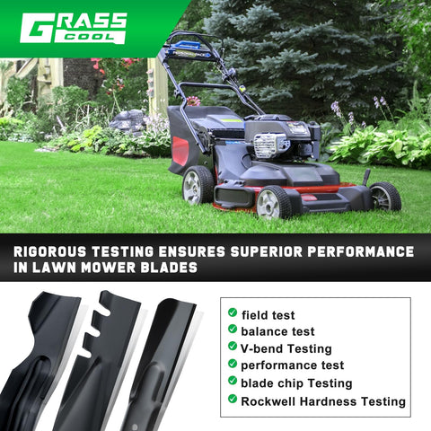 Grasscool Timemaster 30-inch blade compatibility check helps fit accuracy