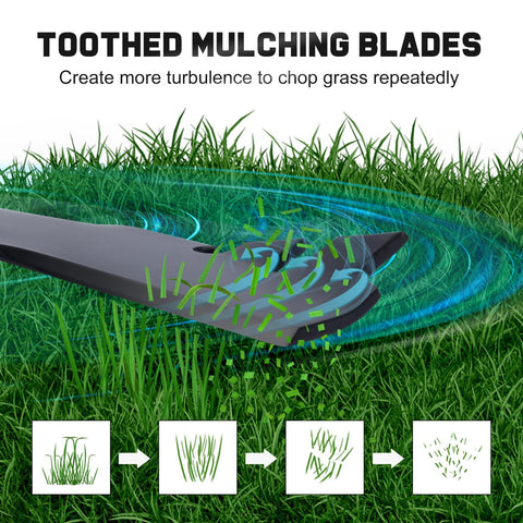 Grasscool Timemaster 30-inch blade lift height supports even cuts