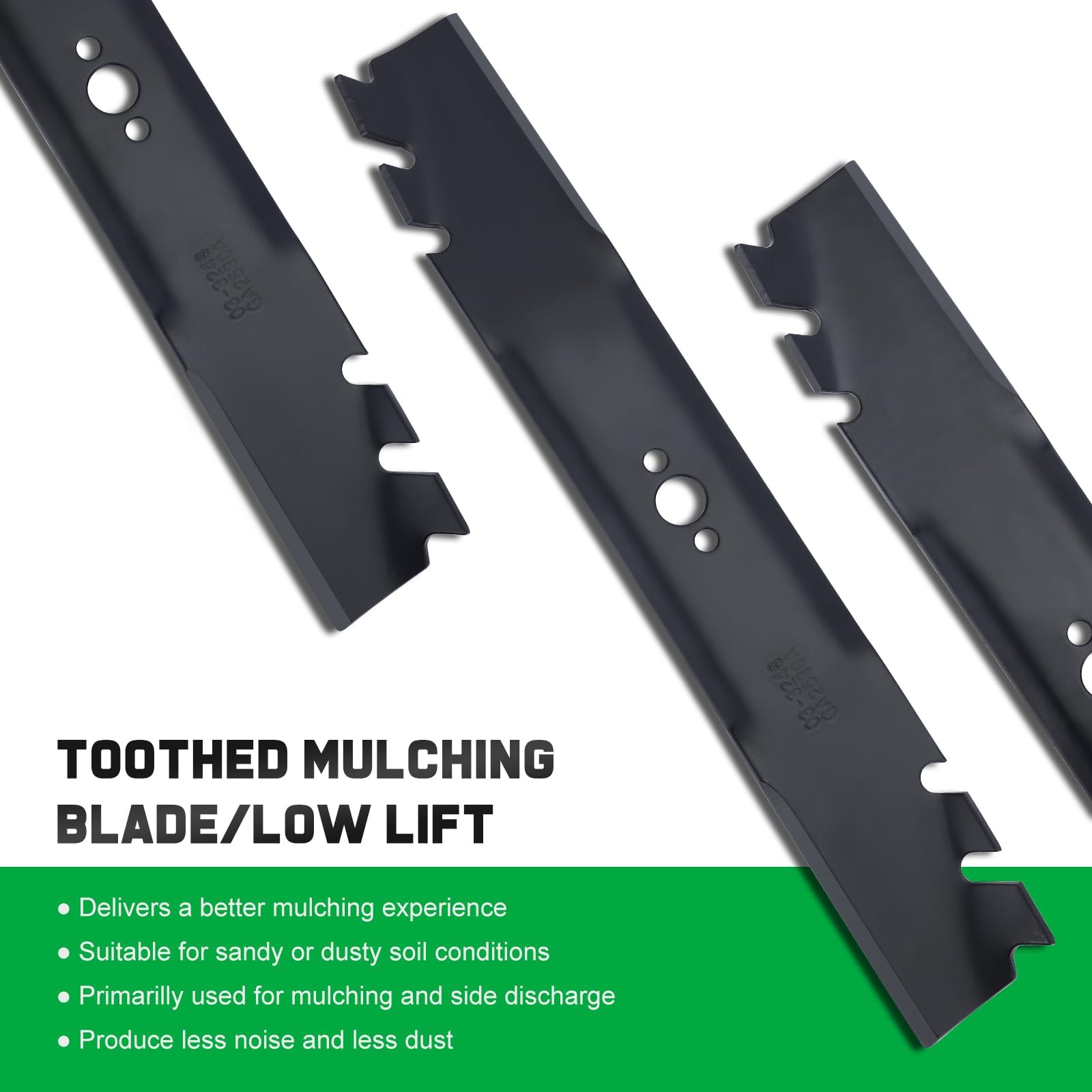 Grasscool Timemaster 30-inch toothed detail highlights mulch capability