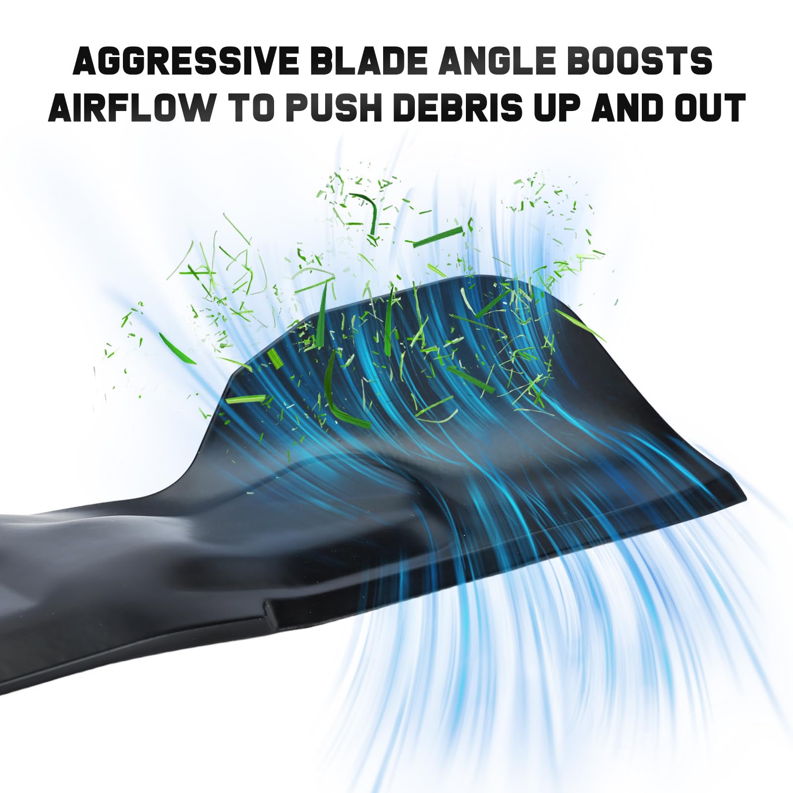 Grasscool two-in-one blade supports bagging and side discharge for versatility
