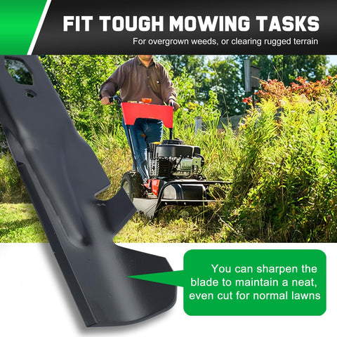 Grasscool Ultima ZT1 42 blade with 42-deck-fit demonstrates versatility across mower models.