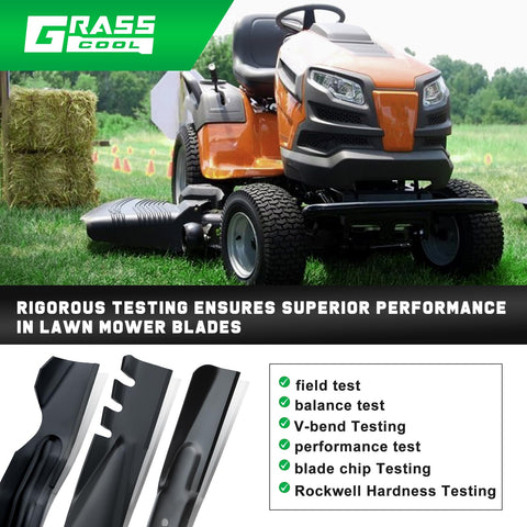 Grasscool Z248F blade with protective paint coating during handling.