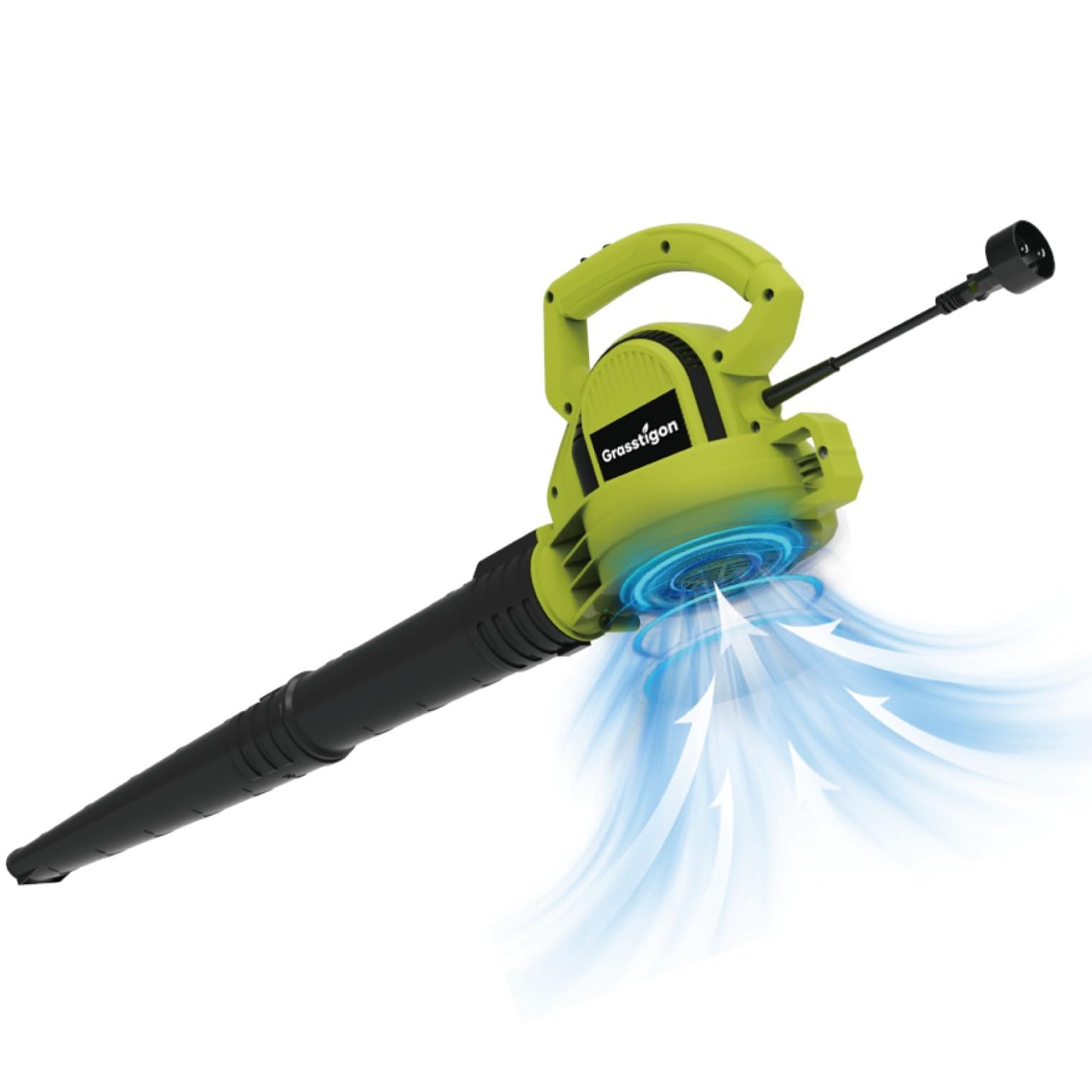 GRASSTIGON Electric Leaf Blower tube assembly detail for precise airflow control.
