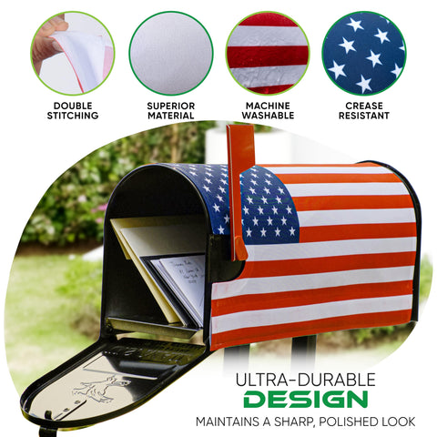 GrdnCare durable stitching mailbox cover resists wrinkles and wear.