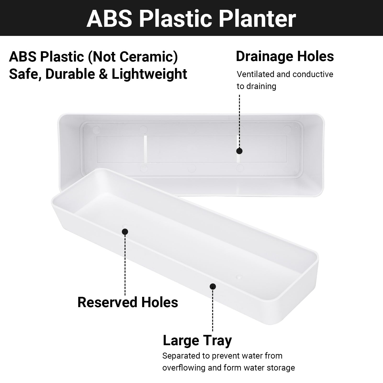GREANER ABS plastic durable construction for indoor outdoor use