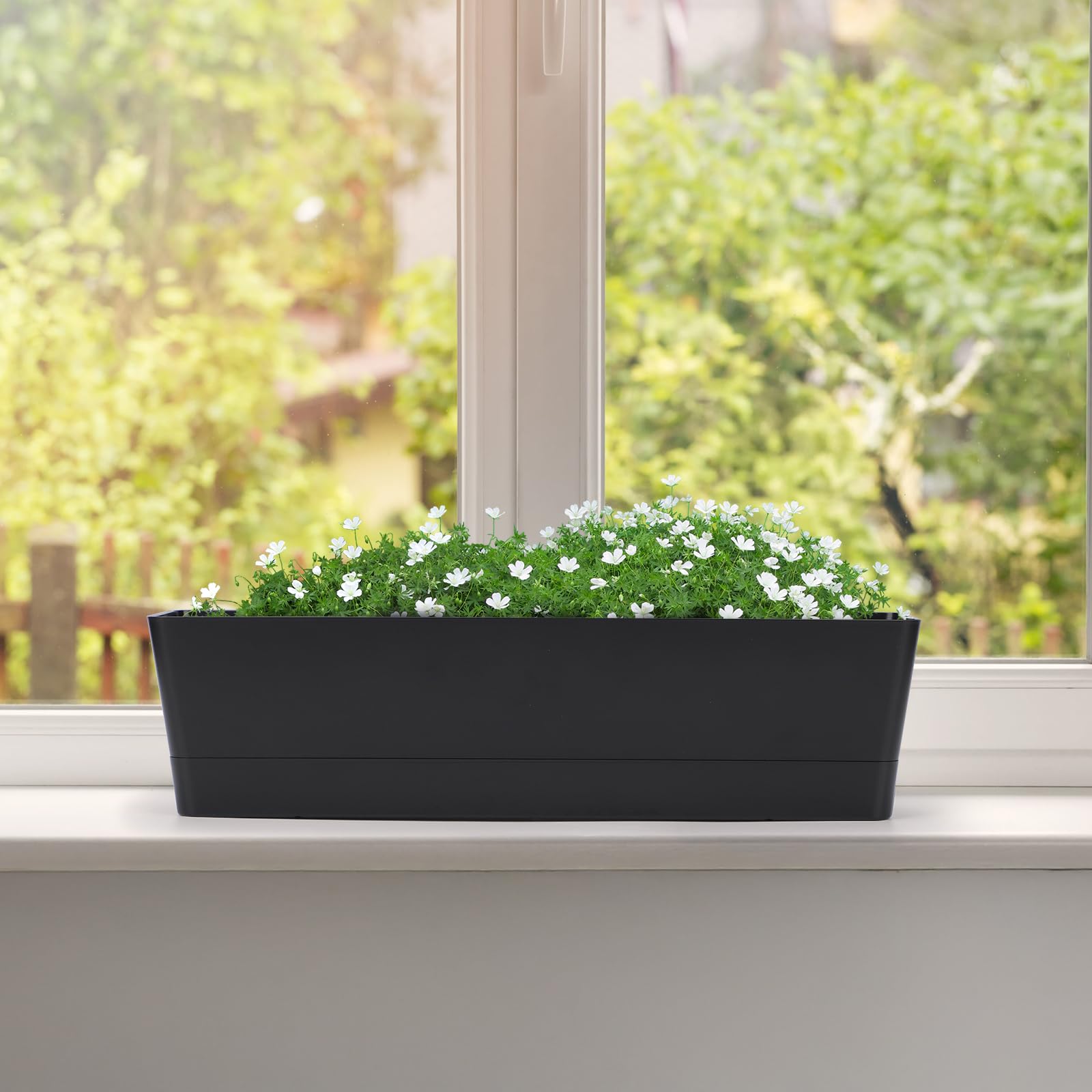GREANER garden balcony window box for versatile placement
