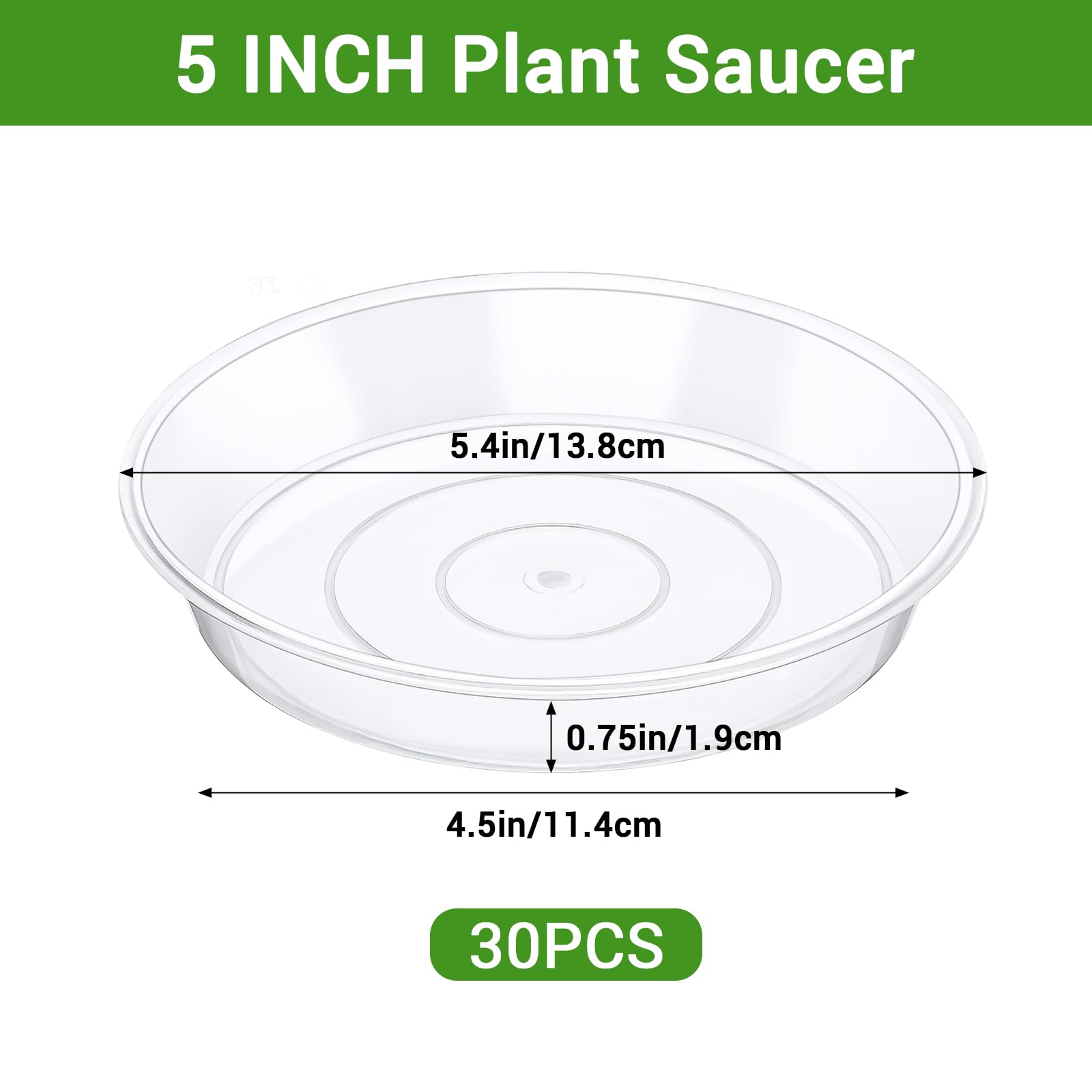 GREANER heavy-duty plant saucers show a durable base for long-lasting use.