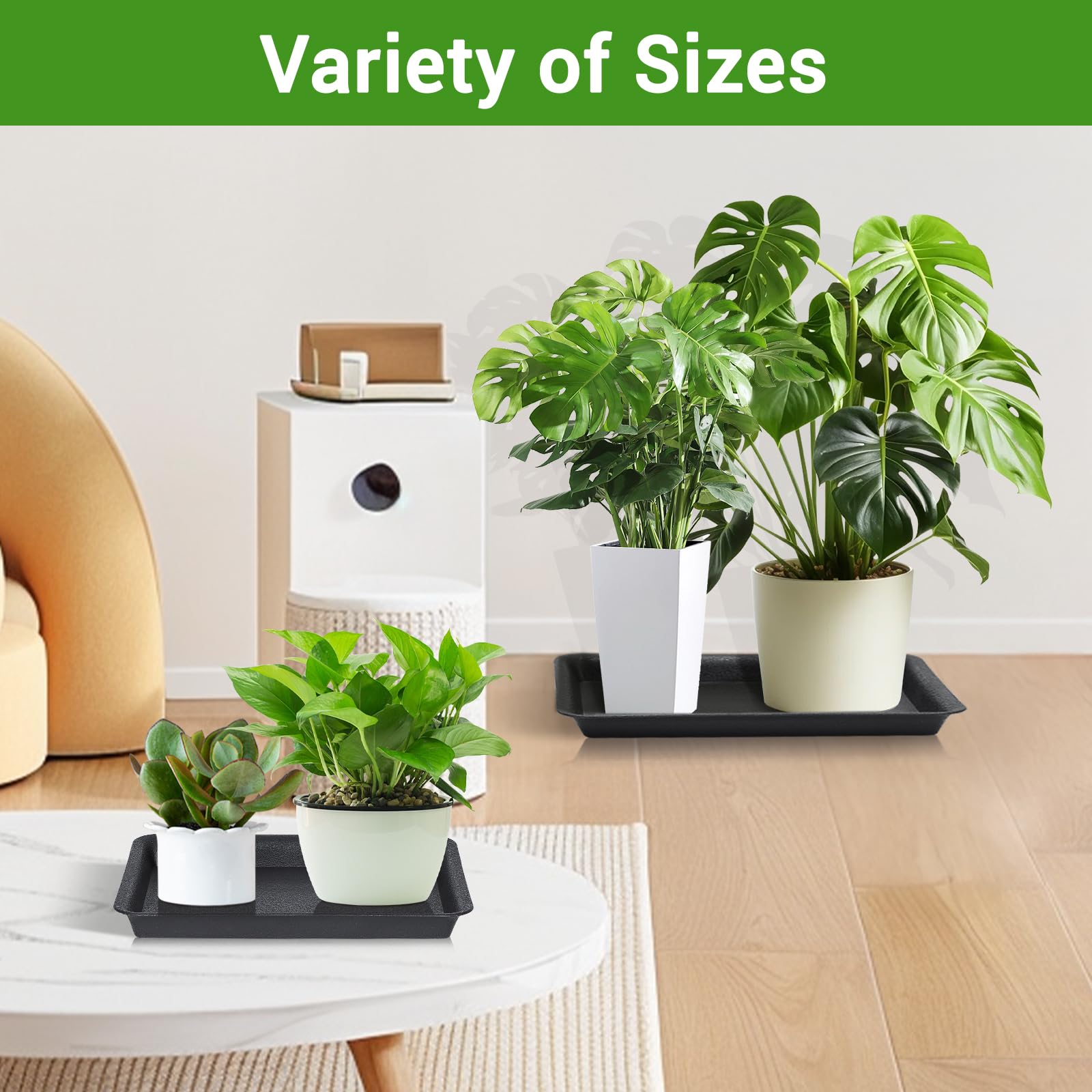 GREANER heavy-duty rectangular tray designed for heavy pots and long-lasting use.
