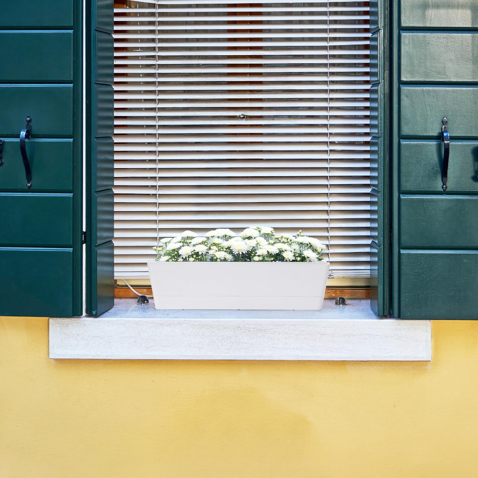 Gift-ready GREANER herb planter with tray for versatile decor